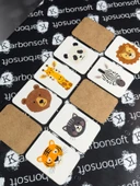 karbonsoft Zeka Kartları Eşleştirme Oyunu Sevimli Hayvan Hafıza Kartı Ahşap Eğitici Puzzle Oyuncak (5,5X7,5 Cm) - 6