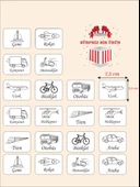 karbonsoft Zeka Kartları Ahşap Eğitici Hafıza Eşleştirme Oyunu Araba Eğitici Puzzle Oyuncak KartOyunu 5,5x7,5CM - 1