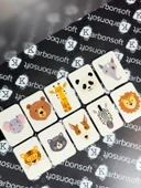 karbonsoft Zeka Kartları Eşleştirme Oyunu Sevimli Hayvan Hafıza Kartı Ahşap Eğitici Puzzle Oyuncak (5,5X7,5 Cm) - 4