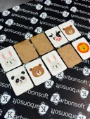 karbonsoft Zeka Kartları Ahşap Eğitici Hafıza Eşleştirme Oyunu Sevimli Hayvanlar Puzzle Oyuncak ( 5,5 x 7,5 CM) - 5