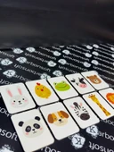 karbonsoft Zeka Kartları Ahşap Eğitici Hafıza Eşleştirme Oyunu Sevimli Hayvanlar Puzzle Oyuncak ( 5,5 x 7,5 CM) - 4