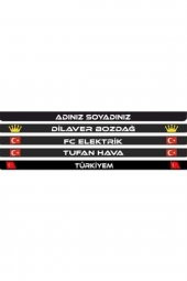 KKC Kişiye Özel İsimli Kabartmalı Plakalık Takımı Plaka Altlığı Çerçevesi (2 Adet) - 1