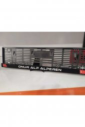 KKC Kişiye Özel İsimli Kabartmalı Plakalık Takımı Plaka Altlığı Çerçevesi (2 Adet) - 3