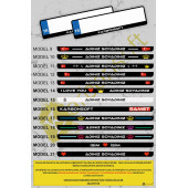 Karbonsoft Kişiye Özel Isimli 2 Adet Araç Logo Kabartmalı Siyah Oto Plakalık PLK0002A - 2