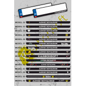 Karbonsoft Kişiye Özel Isimli 2 Adet Araç Logo Kabartmalı Siyah Oto Plakalık PLK0002A - 4