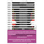 karbonsoft Kişiye Özel Isimli Kabartmalı Takmatik Araç Logo Plakalık (1 TAKIM) - 1