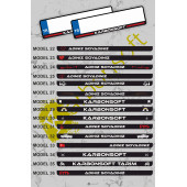 karbonsoft Kişiye Özel Isimli Kabartmalı Takmatik Araç Logo Plakalık (1 TAKIM) - 3