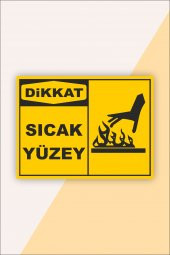 karbonsoft İş Güvenliği Uyarı Levhası Sıcak Yüzey - 1