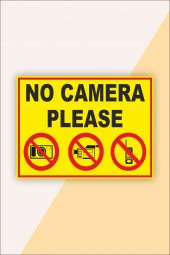 karbonsoft İş Güvenliği Uyarı Levhası Kamera Kullanmayınız - 1