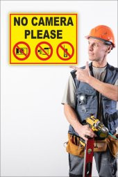 karbonsoft İş Güvenliği Uyarı Levhası Kamera Kullanmayınız - 2