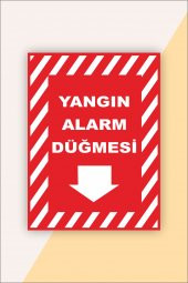 karbonsoft İş Güvenliği Uyarı Levhası Yangın Alarm Düğmesi - 1
