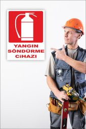karbonsoft İş Güvenliği Uyarı Levhası Yangın Söndürme Cihazı - 1