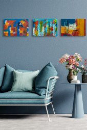 karbonsoft Dekoratif 3 parçalı dizayn Mdf ahşap tablo - 5