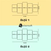 karbonsoft Kapadokya 5li mdf tablo - 1