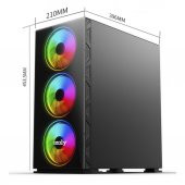 İzoly Charon i5-10400F 16GB 512GB M.2 NVMe 1660S 6GB 24" + 24" Oyuncu Masaüstü Bilgisayarı - 3