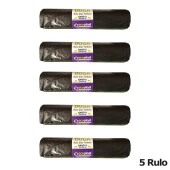 Ecoplast 240 Litre Siyah Hantal Konteyner Çöp Torbası - 100 x 150 Cm. - 600 Gr. - 10 Adetlik 5 Rulo thumbnail 2