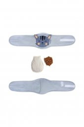 Sevi Bebe Gaz Giderici Kiraz Çekirdekli Bebek Bel Bandı Gri thumbnail 3