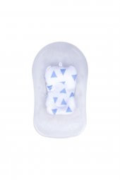 Sevi Bebe Cozy Banyo Minderi Mavi Üçgen - 3