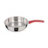 FMS 10016KRM İdeal Çelik Yağ Tava 26 cm Kırmızı - 1