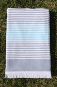 Outlet %100 Pamuk Çizgili 90x180 Plaj Havlusu thumbnail 3