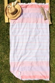 Outlet %100 Pamuk Çizgili 90x180 Plaj Havlusu thumbnail 4