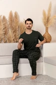 Nisanca Yazlık Kısa Kol %100 Pamuk Erkek Pijama Takımı - Babalar Günü Özel Seri - 3