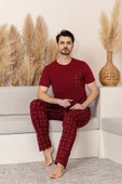 Nisanca Yazlık Kısa Kol %100 Pamuk Erkek Pijama Takımı - Babalar Günü Özel Seri - 1