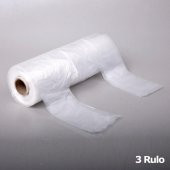 Arma Tek Kullanımlık Market Atlet Torba Poşet - Orta Boy - Şeffaf - 200 Adetlik 3 Rulo / 600 Torba - 2