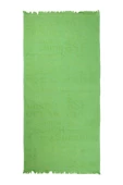 %100 Pamuk 70x150 Yazı Jakarlı Plaj Havlusu - 3