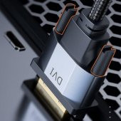 Baseus Enjoyment Series DVI to DVI HDTV Projeksiyon Kablo 3 mt CAKSX-S0G - 5