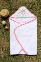 Super Girl Nakışlı 75x75 Bebek Kundak thumbnail 3