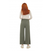 Fresh&Moda Kadın HakiFitilli Kaş Korse Pantolon - 2