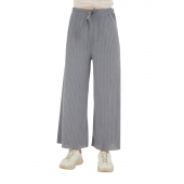 Fresh&Moda Kadın Gri Fitilli Kaş Korse Pantolon - 3