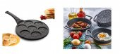 Eda 4 lü granit döküm sahan - pankek tavası seti takımı - 1