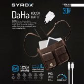 Syrox GAN30L SuperFast 30W GaN Type-C to Lightning Kablolu Şarj Aleti - 7