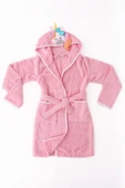 Baveno %100 Pamuklu Unicornlu Çocuk Bornozu - 1