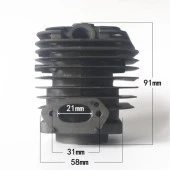 Kmtmak Motorlu Testere 3800 Silindir Piston Seti 39 mm thumbnail 2