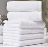 Nevresim Dünyası Otel Tipi 6lı 50x90 Yüz Havlusu Beyaz - 1