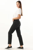 Kadın Yüksek Bel Jean Pantolon Siyah thumbnail 4