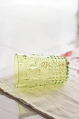 Akrilik Yeşil 6lı Kısa Bardak & Su Meşrubat Kahve Yanı Bardağı 400 ml ( Cam Değildir ) - 2