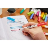 Sharpie Fosforlu Kalem Snote Çok İşlevli Karışık 12 Renk Karışık thumbnail 3