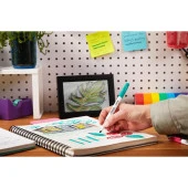 Sharpie Fosforlu Kalem Snote Çok İşlevli Karışık 12 Renk Karışık thumbnail 11