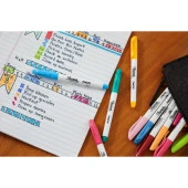 Sharpie Fosforlu Kalem Snote Çok İşlevli Karışık 12 Renk Karışık thumbnail 12