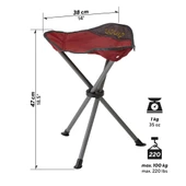 Uquip Darcy Tripodlu ve Katlanabilir Yüksek Konforlu Tabure thumbnail 12