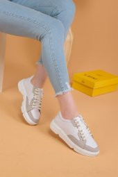 Lofft Beyaz Bayan Sneaker - 5