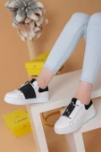 Alvaro Beyaz Siyah Renkli Sneaker - 1