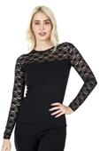 Derya Kurşun Uzun Kol Dantelli Kadın Atlet 243 thumbnail 2