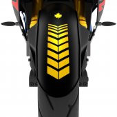 Moto Rider 4lü Sticker Seti Yaldızlı Gold İç Dış Jant Şeridi Kask ve Çamurluk Çınar Extreme - 4