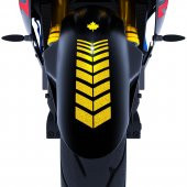 Moto Rider 4lü Sticker Seti Reflektif Sarı İç Dış Jant Şeridi Kask ve Çamurluk Çınar Extreme - 4