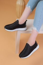 Marek Siyah Renkli Paraşüt Kumaş Kadın Spor Ayakkabı - 6